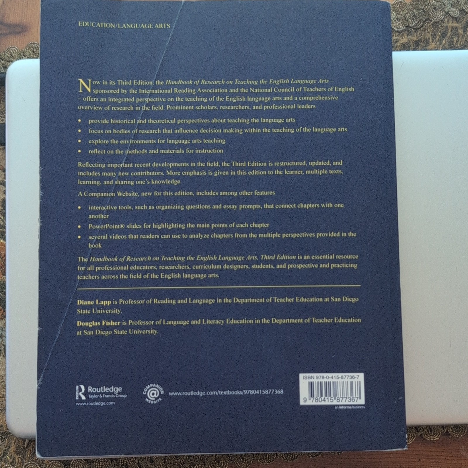 Routledge Handbook of Research on Teaching the English Language Arts 3rd HC 2011