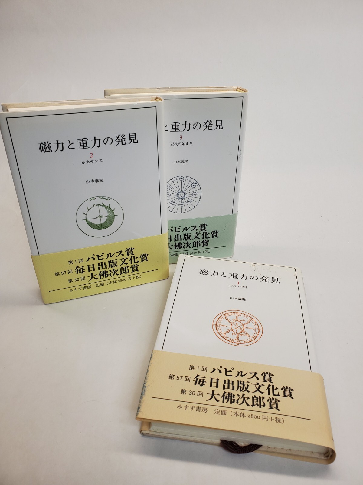 Discovery of magnetism and gravity, 3 volumes Japanese imported books Science