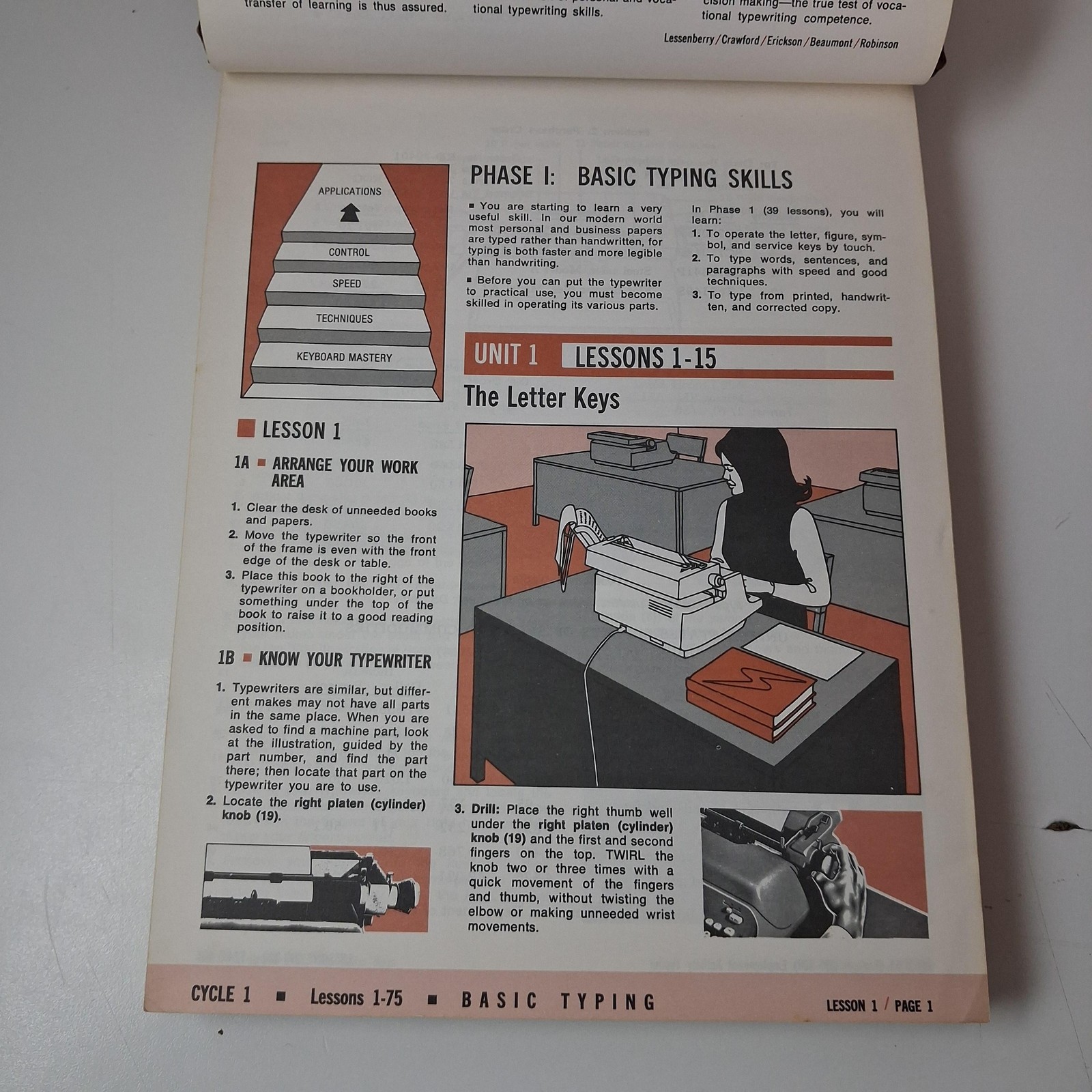 Vintage Century 21 Typewriting Complete Course Brown HC 1972 Business Textbook