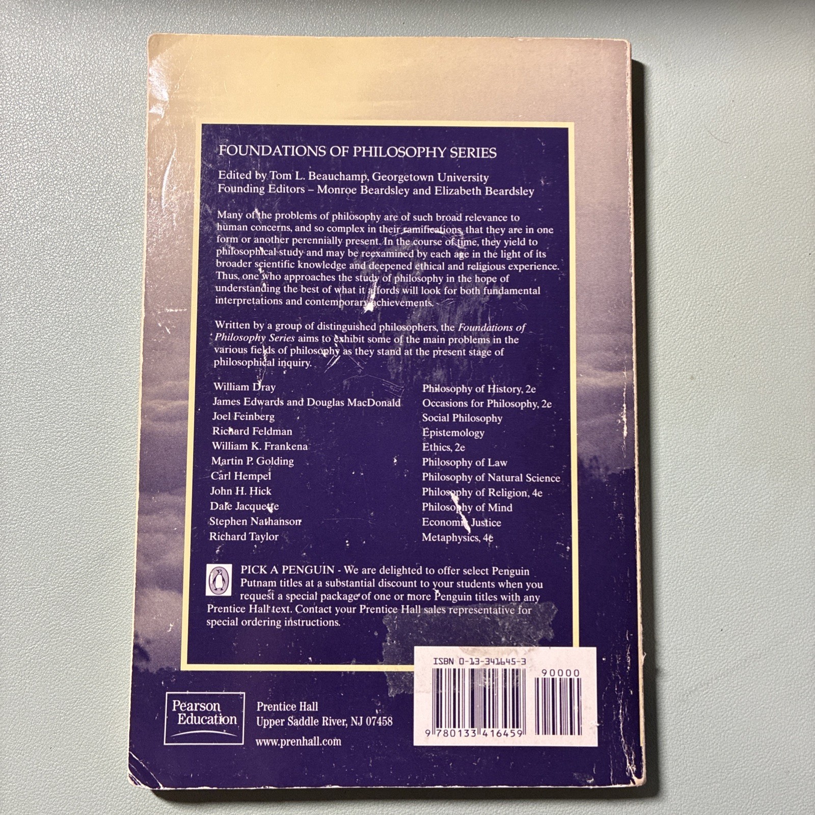 Epistemology by Richard Feldman Paperback Foundations of Philosophy