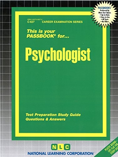 PSYCHOLOGIST(PASSBOOKS) (PASSBOOK SERIES. PASSBOOKS FOR By Jack Rudman BRAND NEW