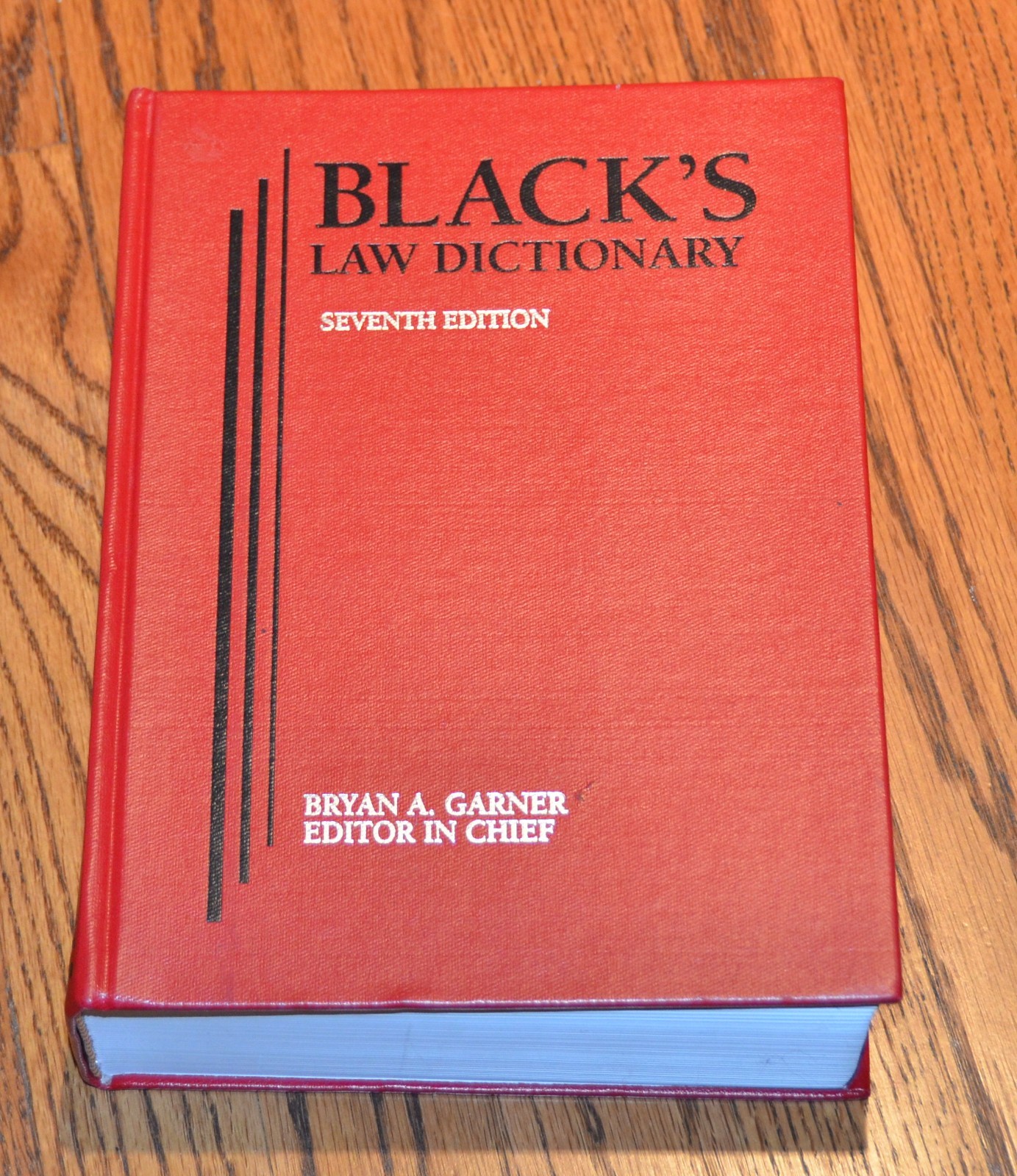 Black’s Law Dictionary 7th Seventh Edition hardback book Bryan A. Garner M5