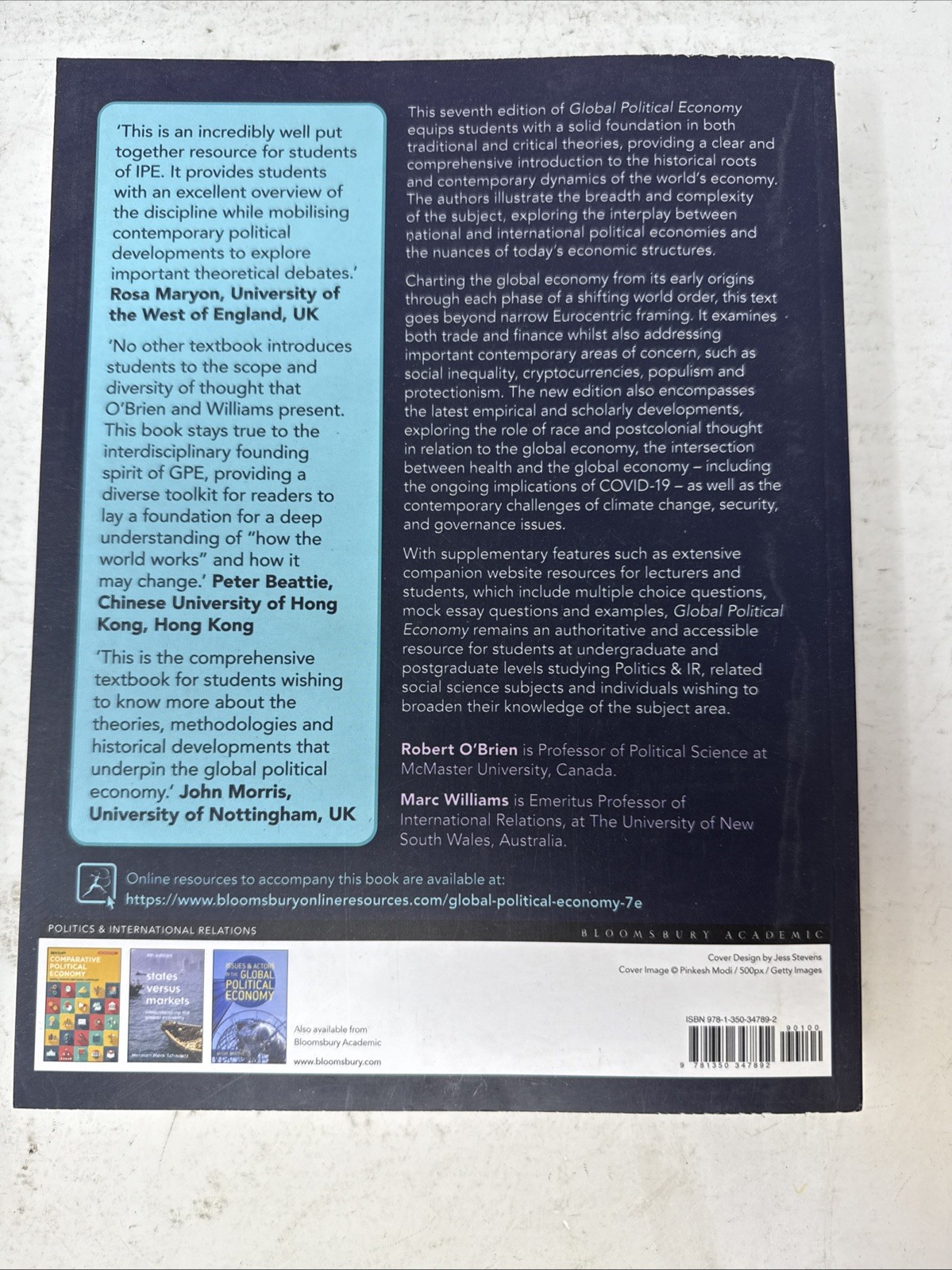 Global Political Economy ~ Robert O’Brien Marc Williams (Paperback)