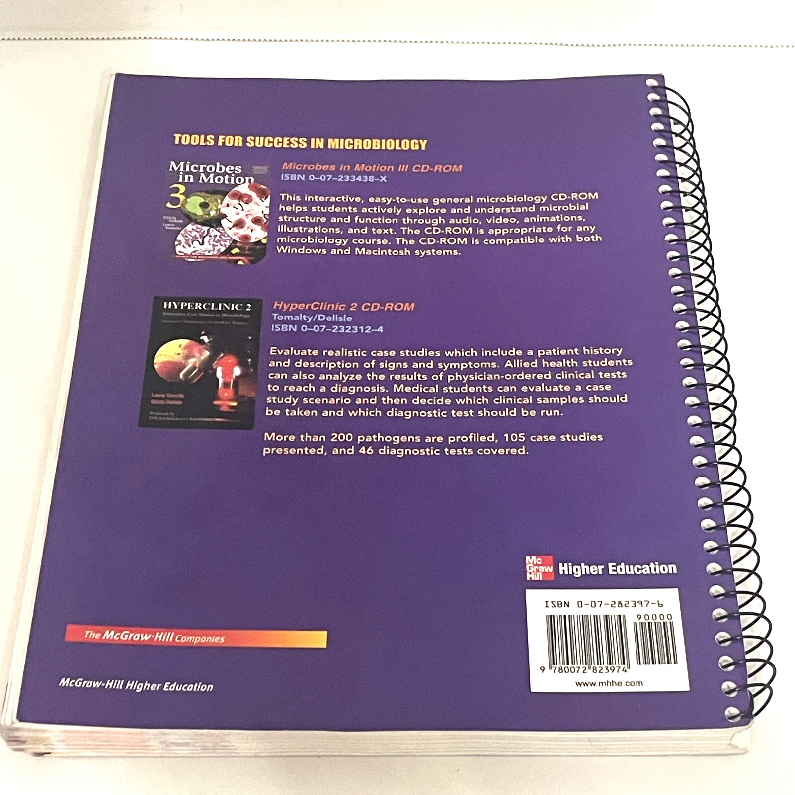 Bensons Microbiological Applications Short Version 9th Edition Spiral Book