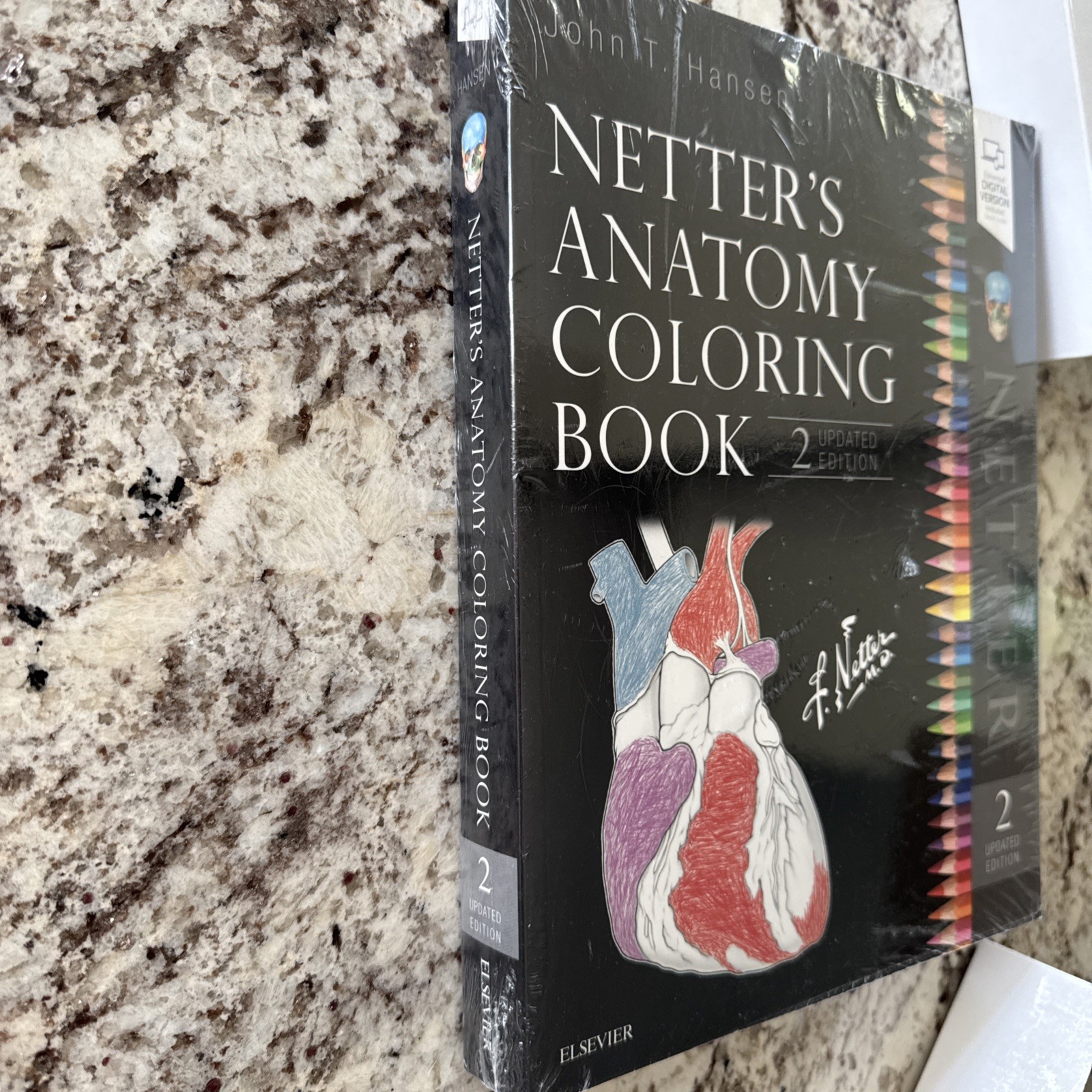 Netter’s Anatomy Coloring Book 2 Updated Edition John T. Hansen Sealed, New