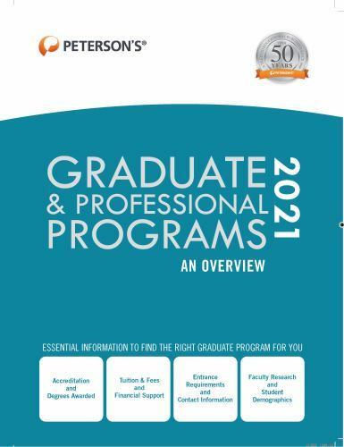 Graduate & Professional Programs: An Overvi- hardcover, 9780768945522, Petersons