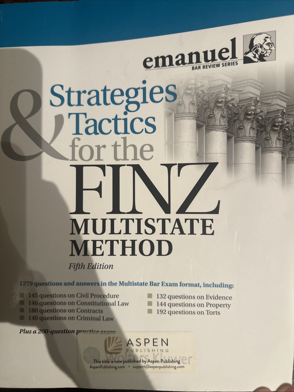 Bar Review Ser.: Strategies and Tactics for the FINZ Multistate Method 2019