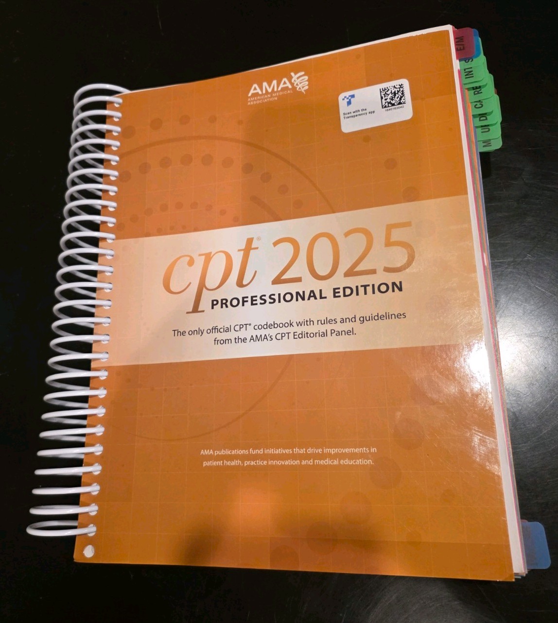 AMA CPT 2025 Professional Edition Spiral Bound