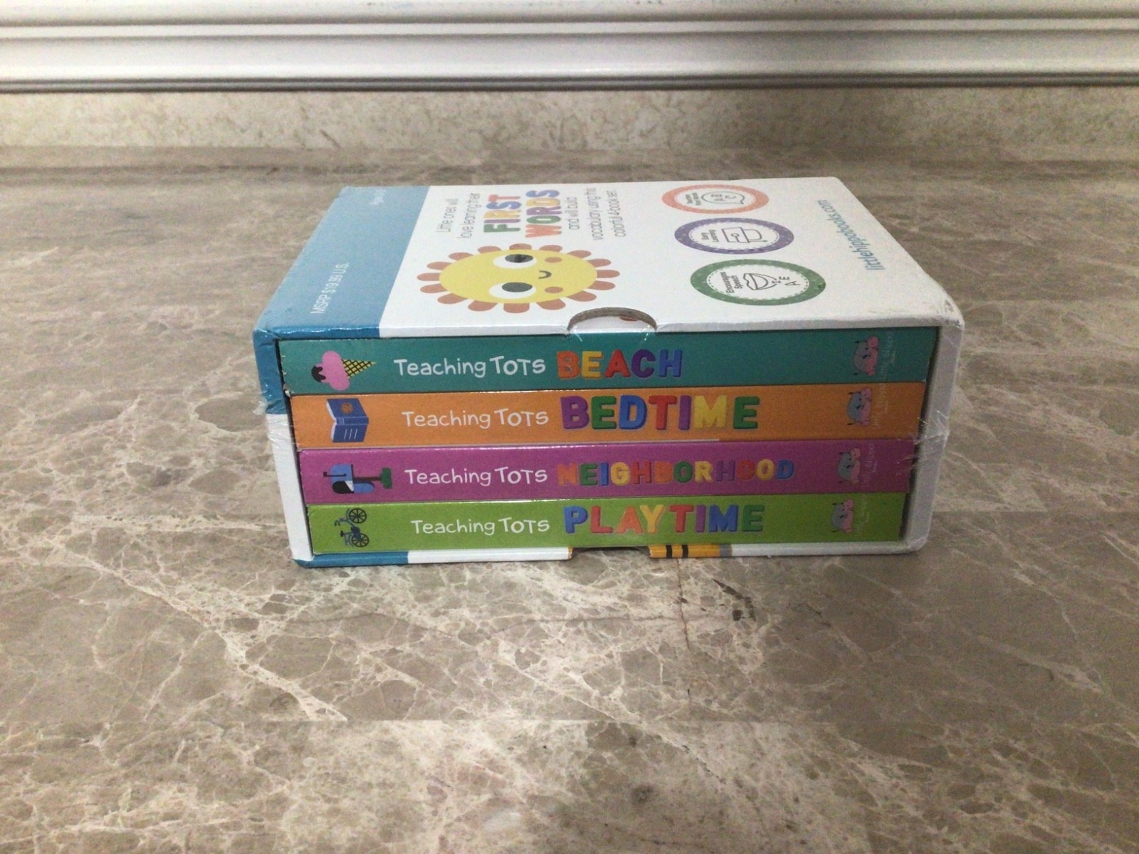 Teaching Tots First Words Library (4 Book Set) – Educational NEW Sealed