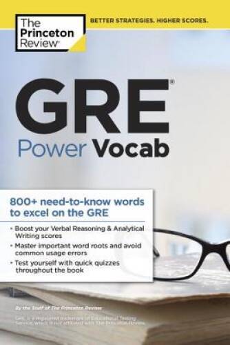 GRE Power Vocab (Graduate School Test Preparation) – Paperback – VERY GOOD