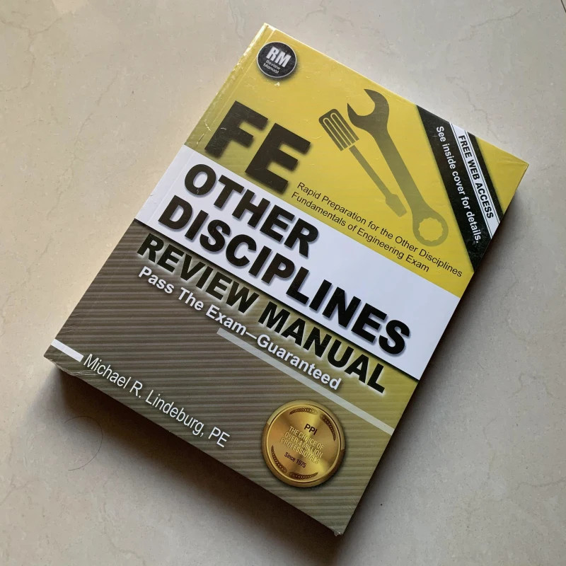 FE Other Disciplines Review Manual by Michael Lindeburg Exam Prep Guide Book