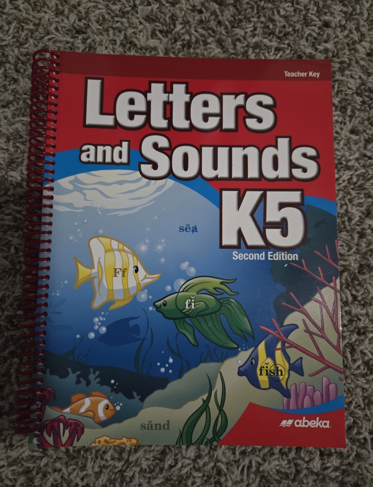 Abeka Letters and Sounds K5 Second Edition Teacher Key Spiral Bound