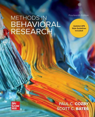 Loose Leaf for Methods in Behavioral Research 14e