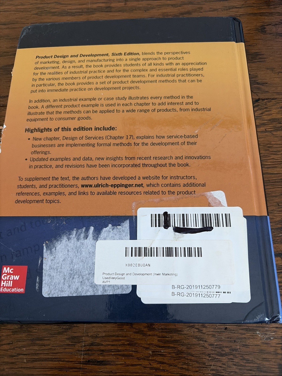 Product Design and Development by Karl Ulrich and Steven Eppinger (2015)