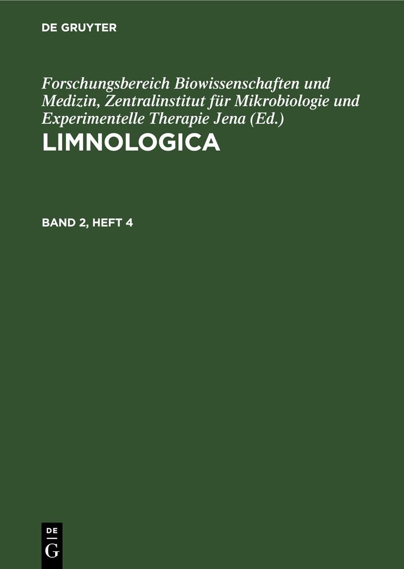 Limnologica (German Edition) [Hardcover]