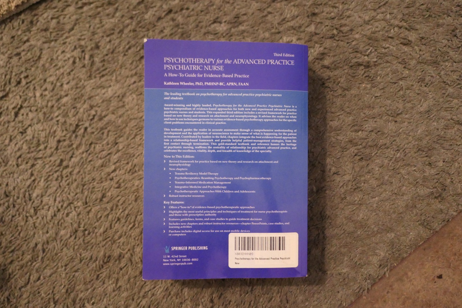 Psychotherapy for the Advanced Practice Psychiatric Nurse 3rd Edition Wheeler