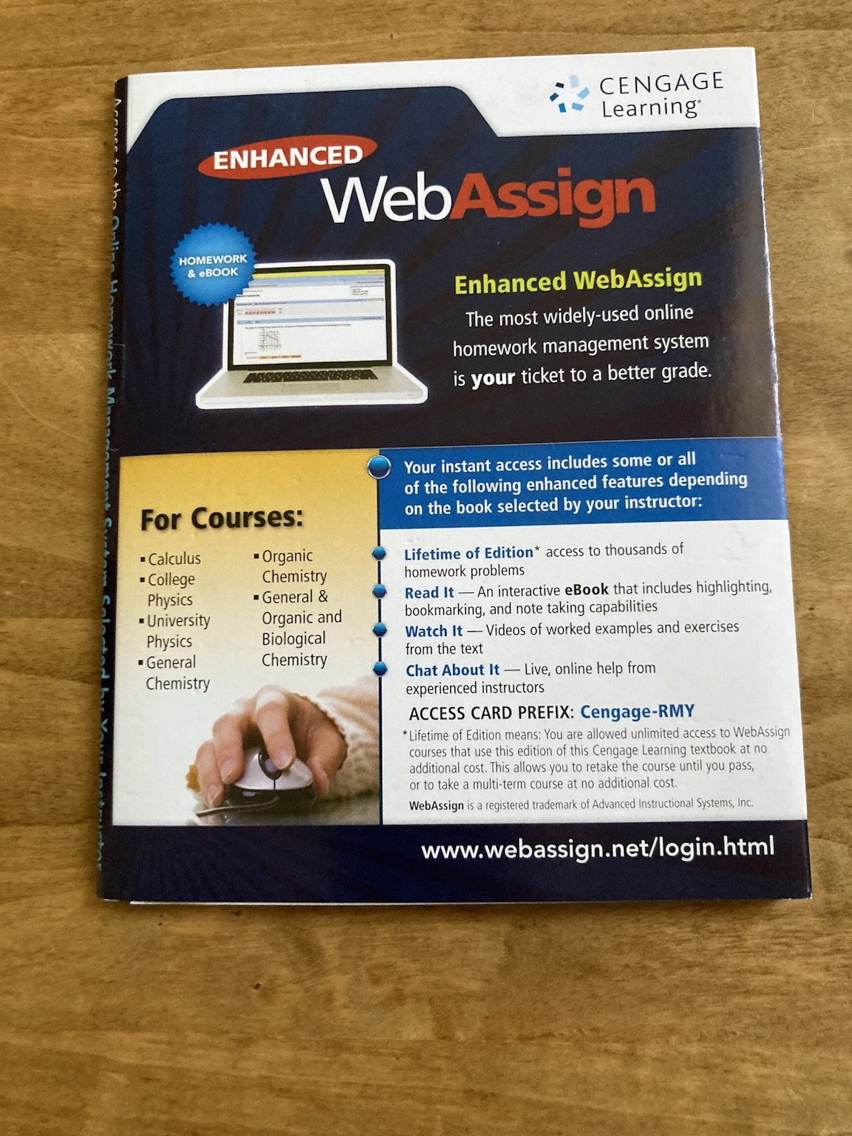 Enhanced WebAssign