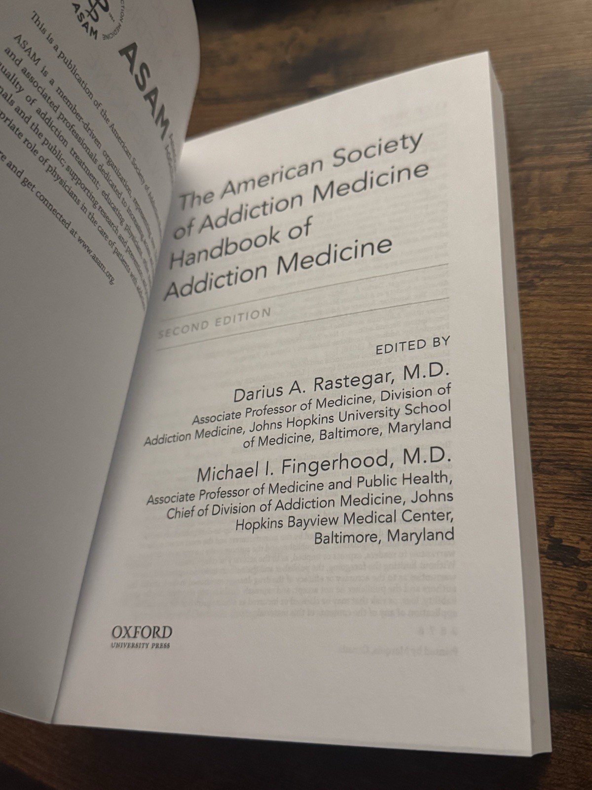 The American Society of Addiction Medicine/Handbook FREE SHIPPING – OFFER