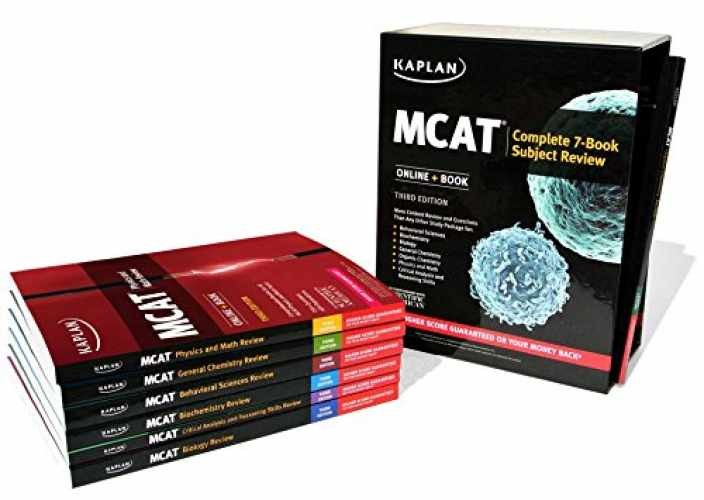 MCAT Complete 7-Book Subject – Paperback, by Kaplan Test Prep – Very Good