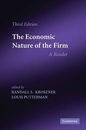 The Economic Nature of the Firm:… by Kroszner, Randall S. Paperback / softback