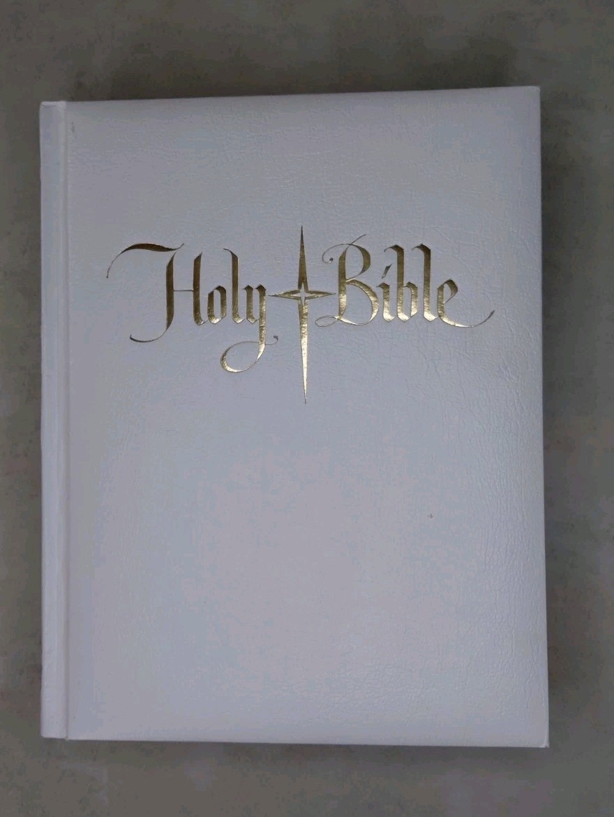 White Holy Bible The New American Bible Catholic