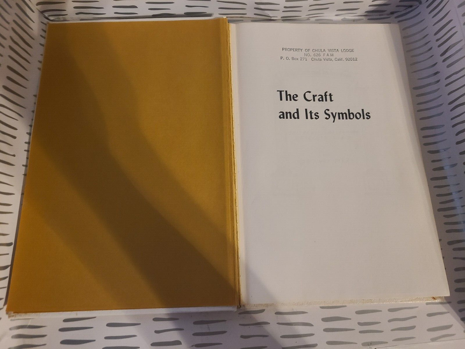 The Craft and Its Symbols by Allen E. Roberts Hard Cover Book 1974