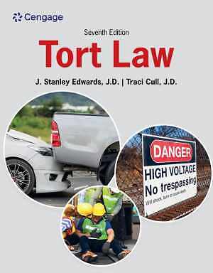 Tort Law – Paperback, by Edwards J. Stanley; Cull Traci – Good