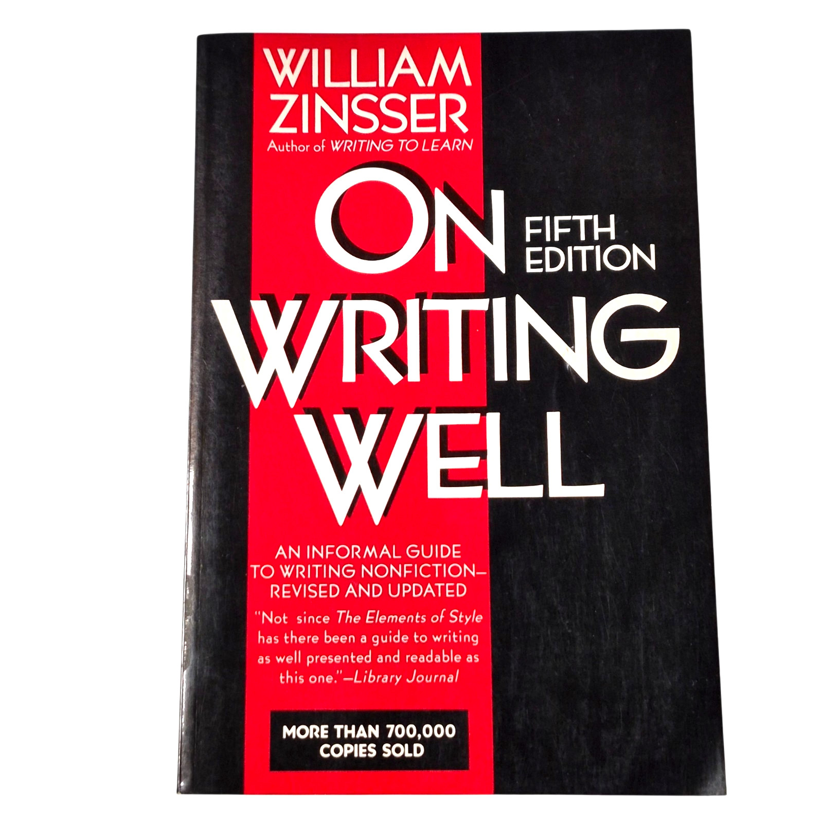 William Zinsser On Writing Well 5th Edition Revised Paperback Nonfiction