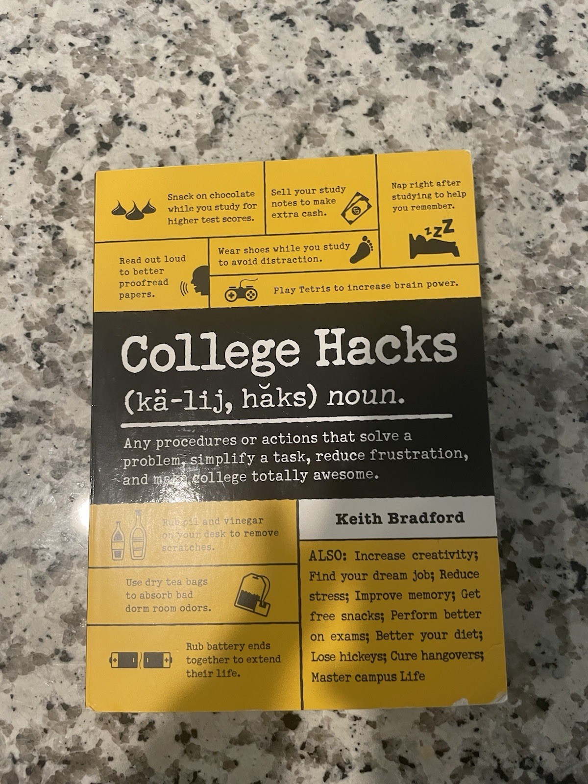 College Hacks Book by Keith Bradford Adams Media