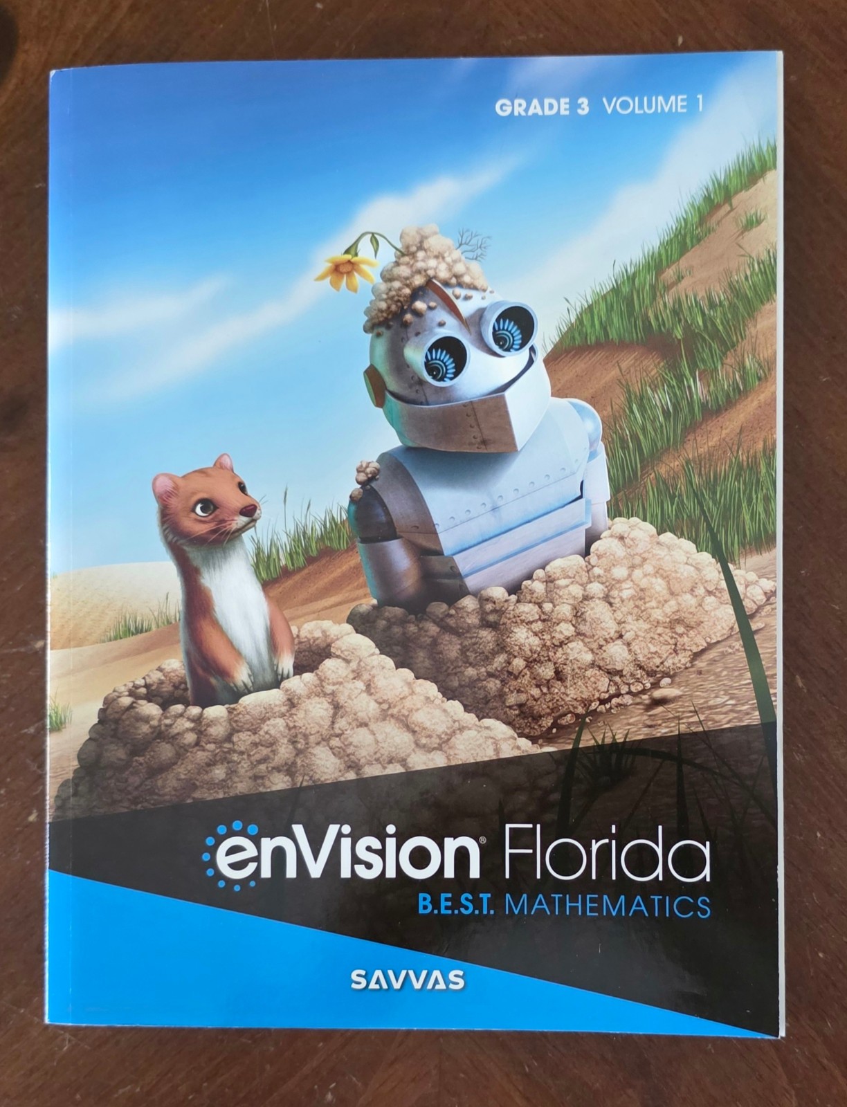 B447-238 * NEW, GRADE 3, VOL 1, ENVISION FLORIDA B.E.S.T. MATH, STUDENT EDITION
