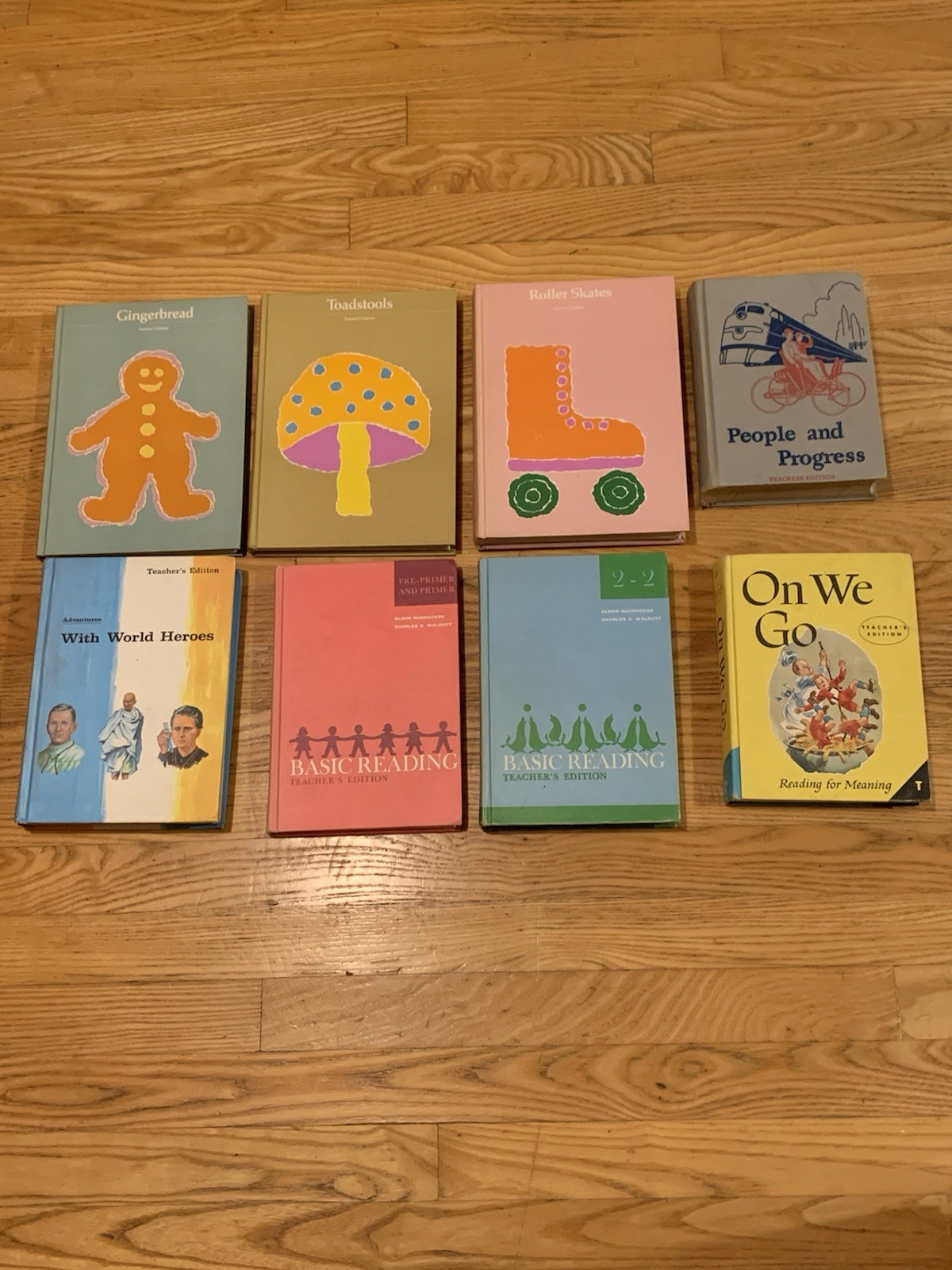 Lot of 8 Vintage Teacher’s Editions – Elementary Reading – Different Titles!