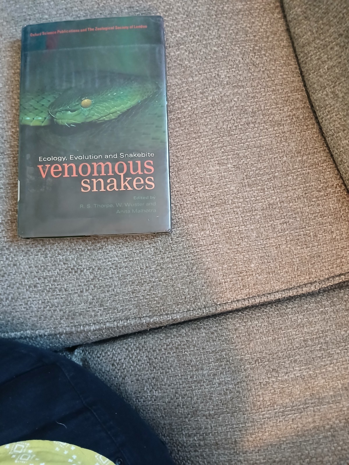 Venomous Snakes Ecology Evolution Snakebite R.S. Thorpe HC