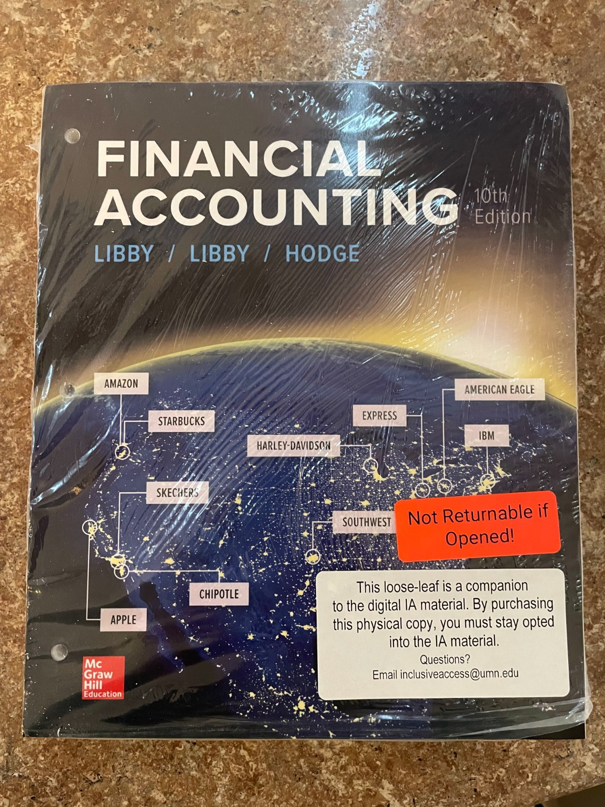 Financial Accounting 10th Edition LOOSE LEAF Libby Libby Hodge