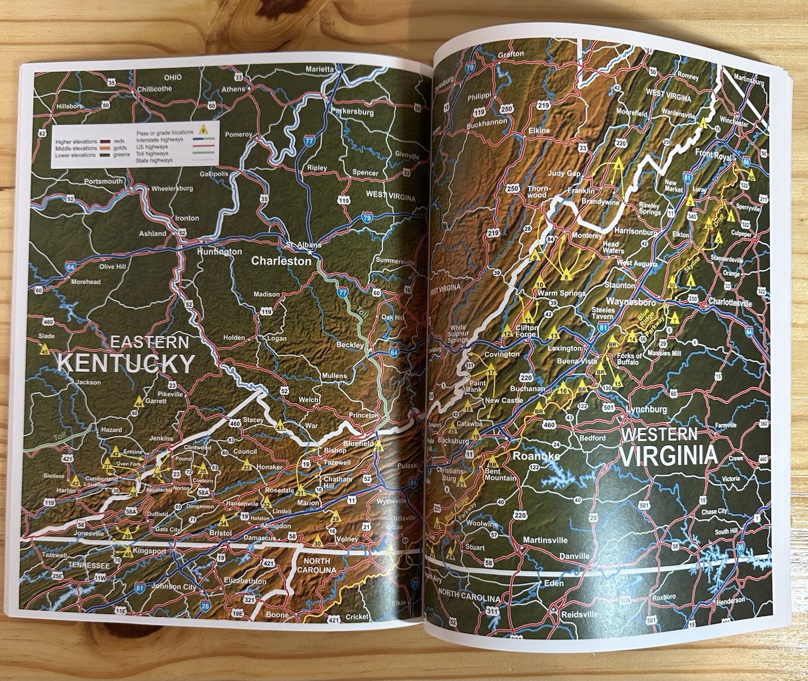 2 Books Mountain Directory West And East for Truckers, RV, and Motorhome Drivers