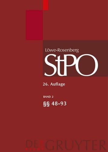 Löwe/Rosenberg. Die Strafprozeßordnung und das Gerichtsverfassungsges (Hardback)