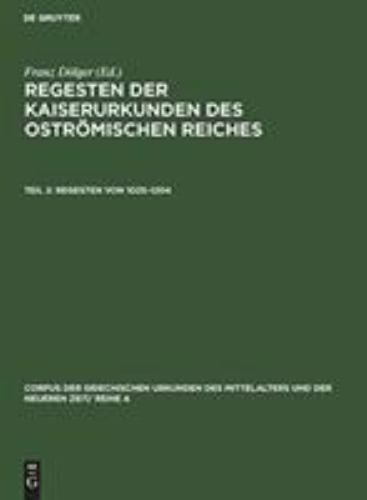 Regesten Von 1025-1204, Hardcover by Dölger, Franz (EDT), Like New Used, Free…