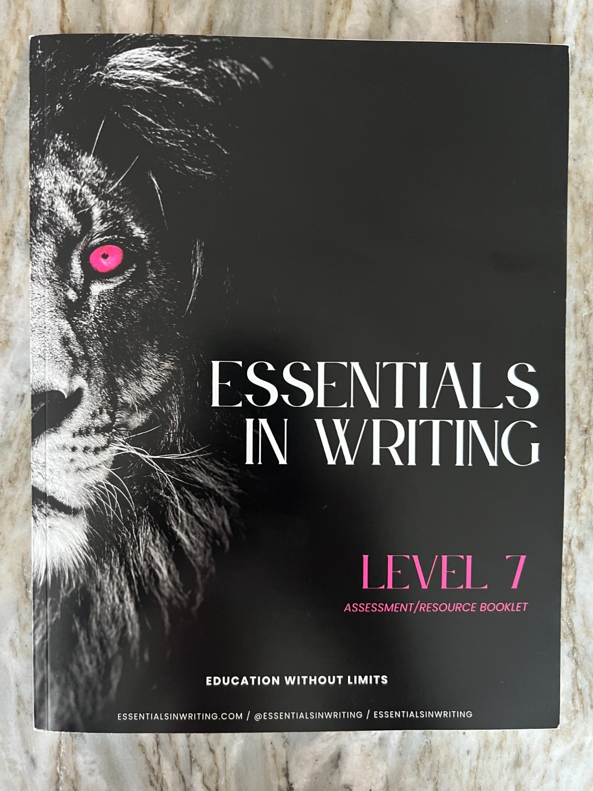 Essentials In Writing Level 7 Assessment Book has Answer Key Homeschool English