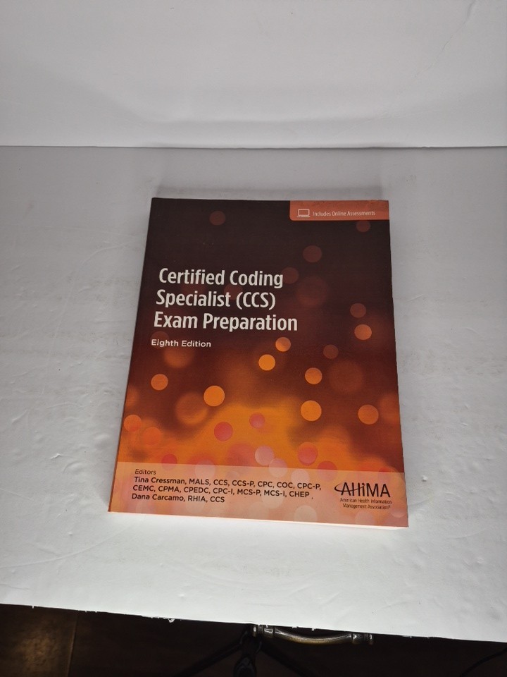 Certified Coding Specialist Ccs Exam Preparation 8th Edition Paperback Book