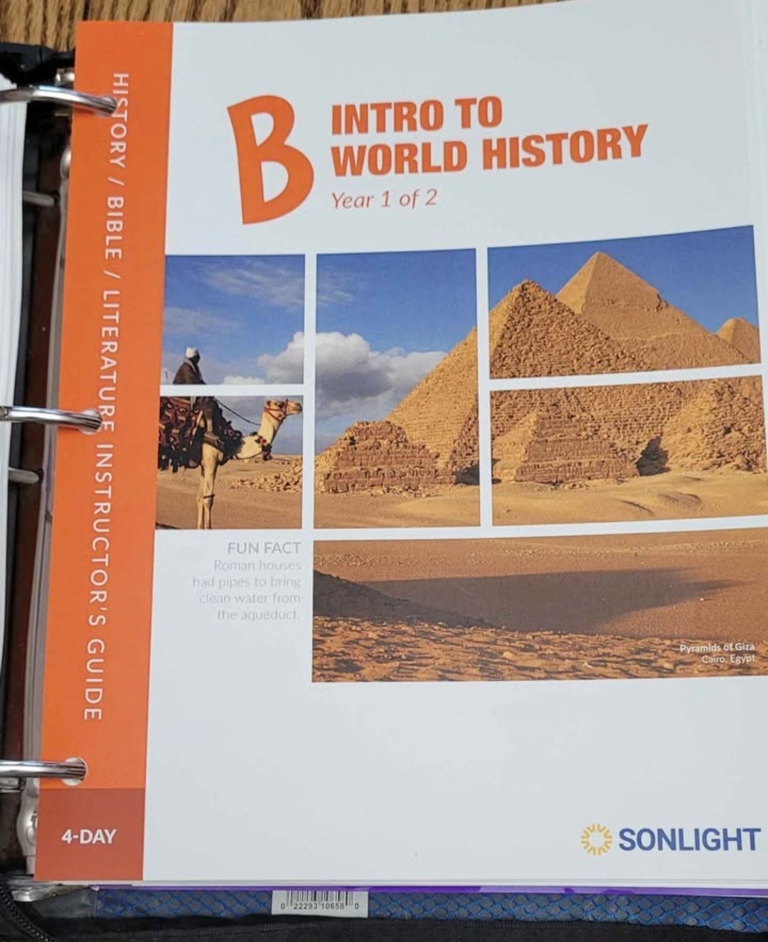 Sonlight HBL B 4 Day World History 2020 Copyright Media Mail Shipping Included