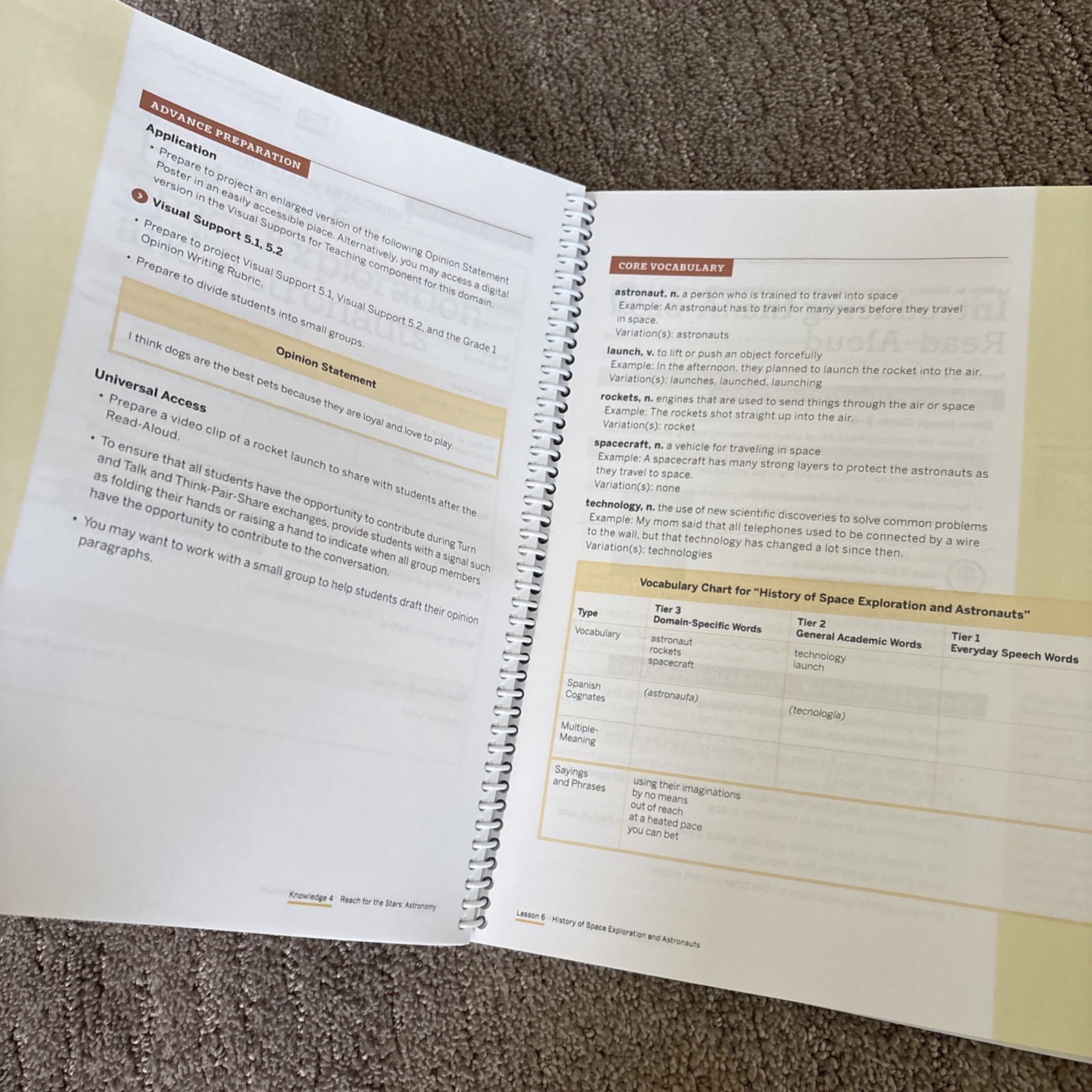 Amplify CKLA Teacher Guide Grade 1 Knowledge 4 – Reach For The Stars Astronomy