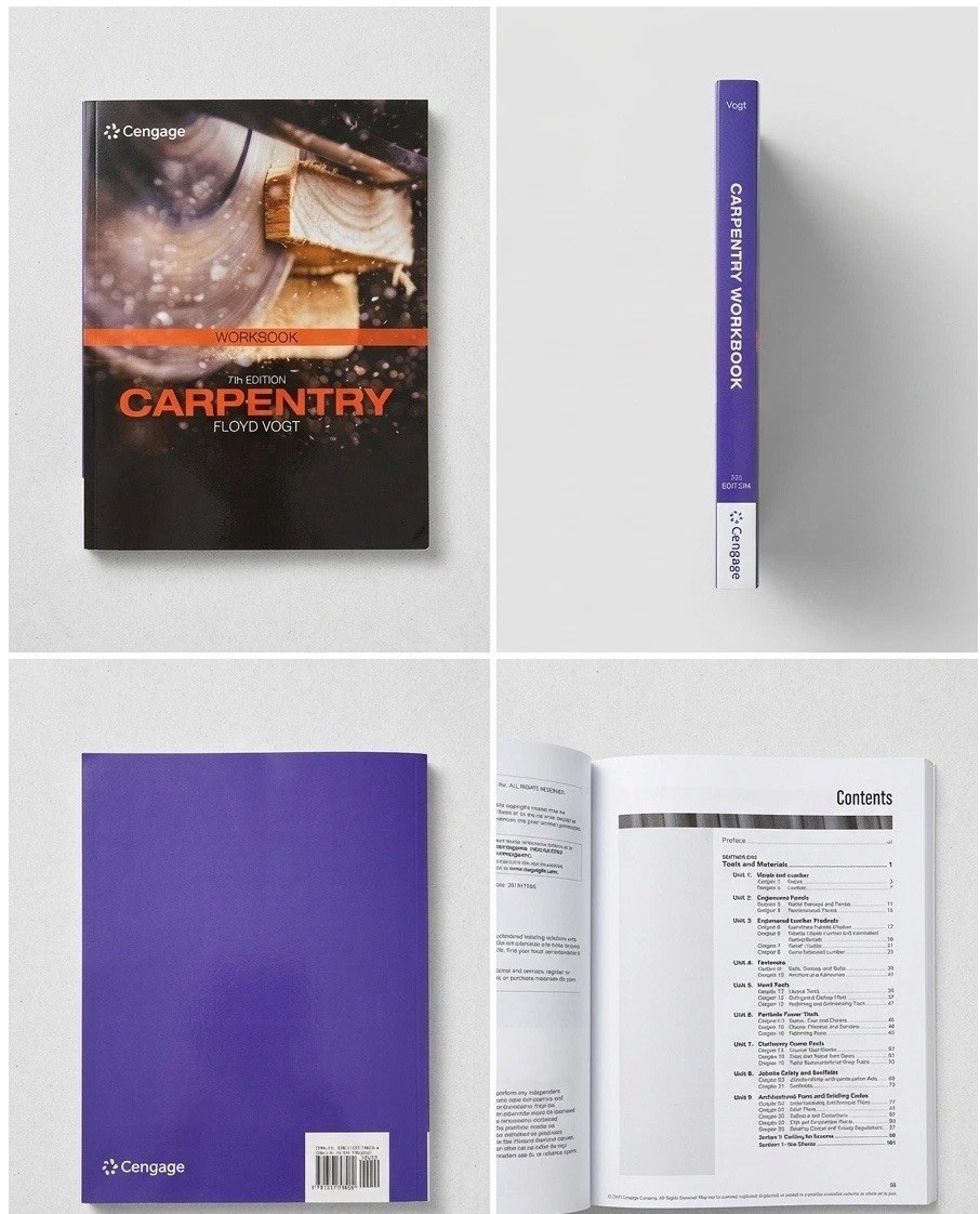 Cengage Carpentry Workbook 7th Edition by Floyd Vogt, English, 2019, 104 Pages