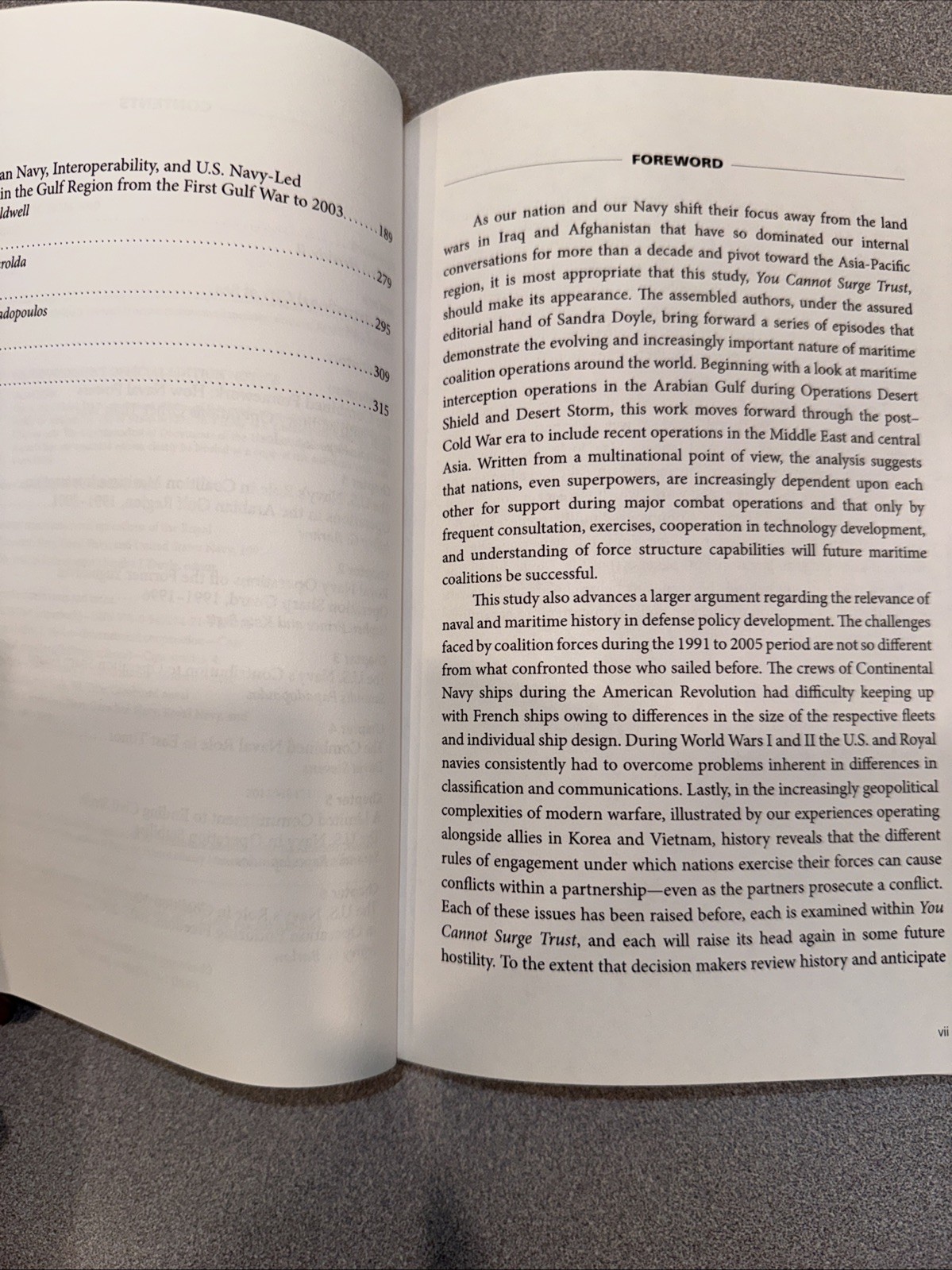 You Cannot Surge Trust Combined Naval Operations (2013) Paperback Book
