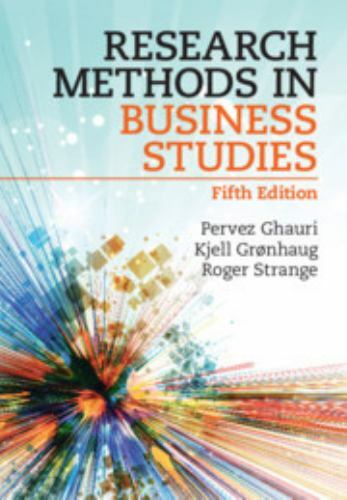 Research Methods in Business Studies by Ghauri, Pervez, Grønhaug, Kjell, Strang