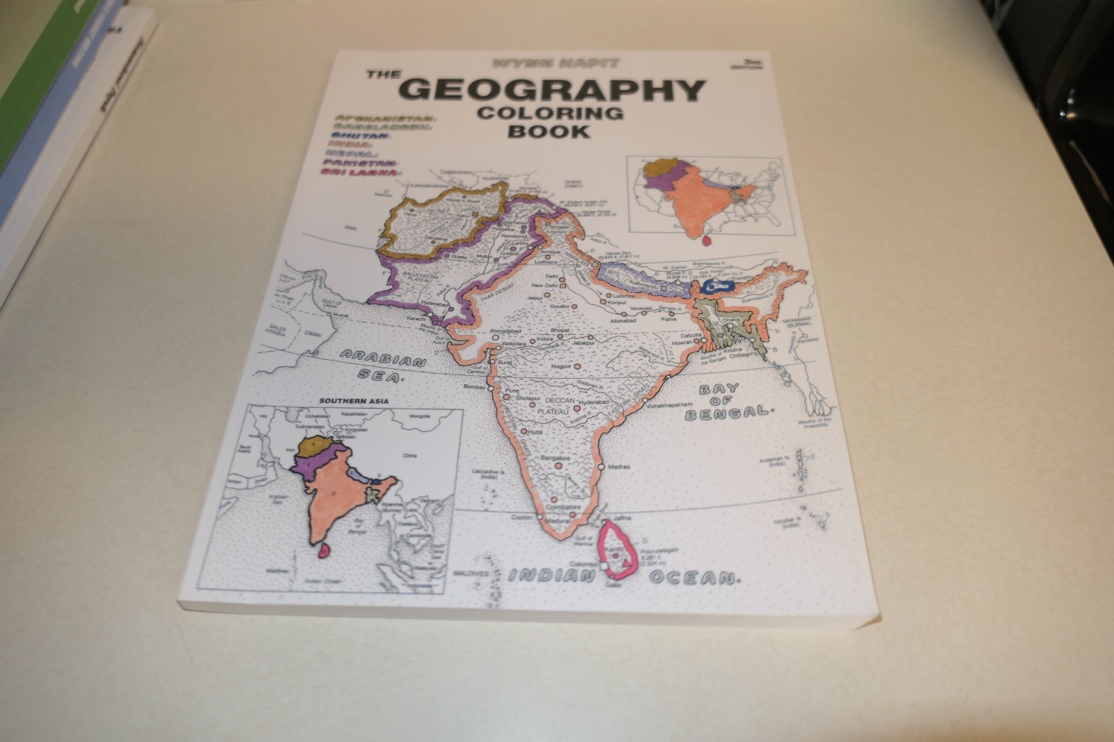 The Geography Coloring Book by Wynn Kapit Paperbook
