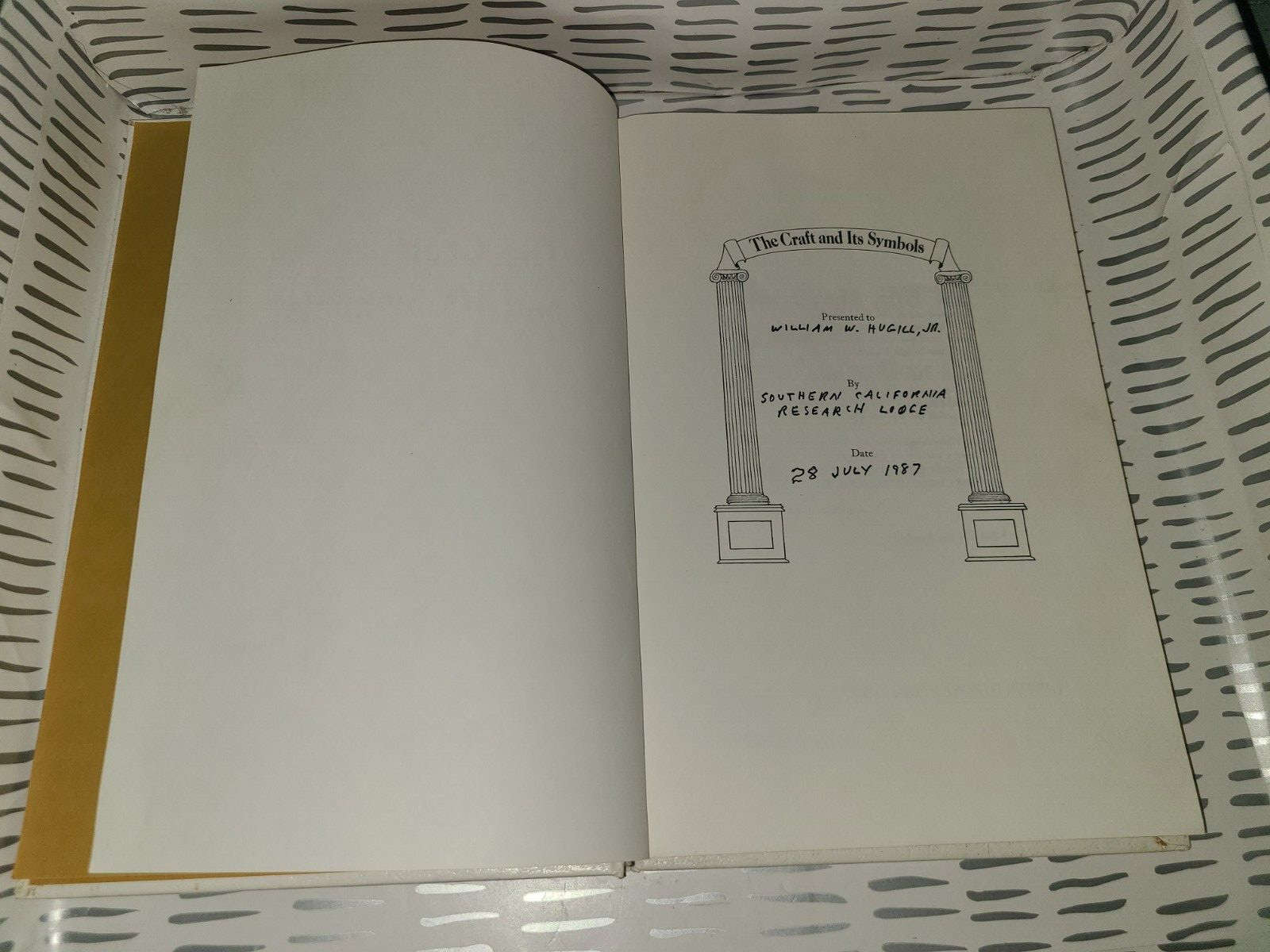 The Craft and Its Symbols by Allen E. Roberts Hard Cover Book 1974