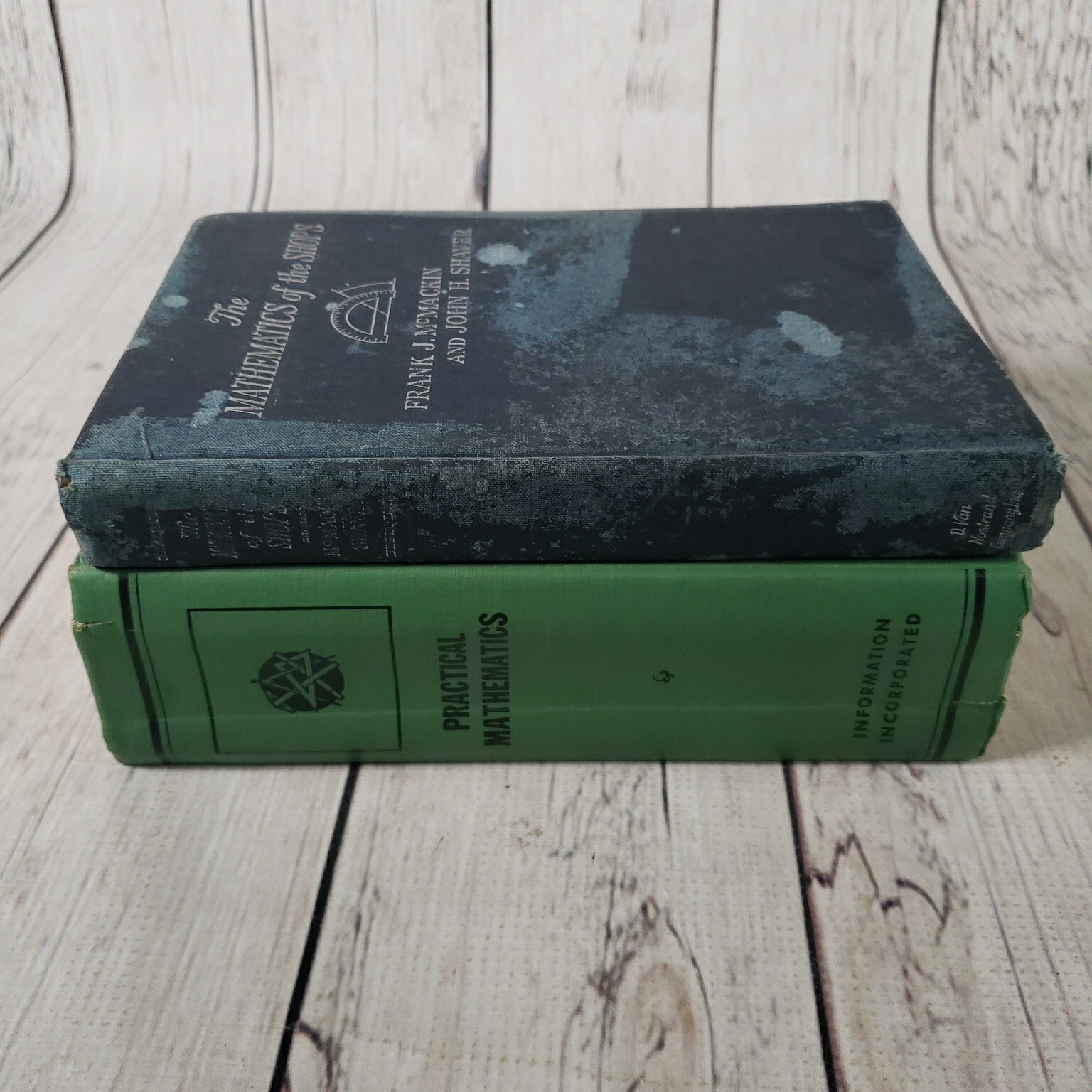 VTG Mathematics Of The Shops Practical Math Industrial Business Lot Of 2 Books