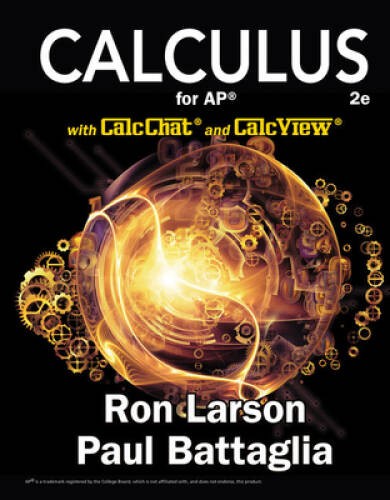 Calculus for AP – Textbook Binding By Ron Larson – VERY GOOD