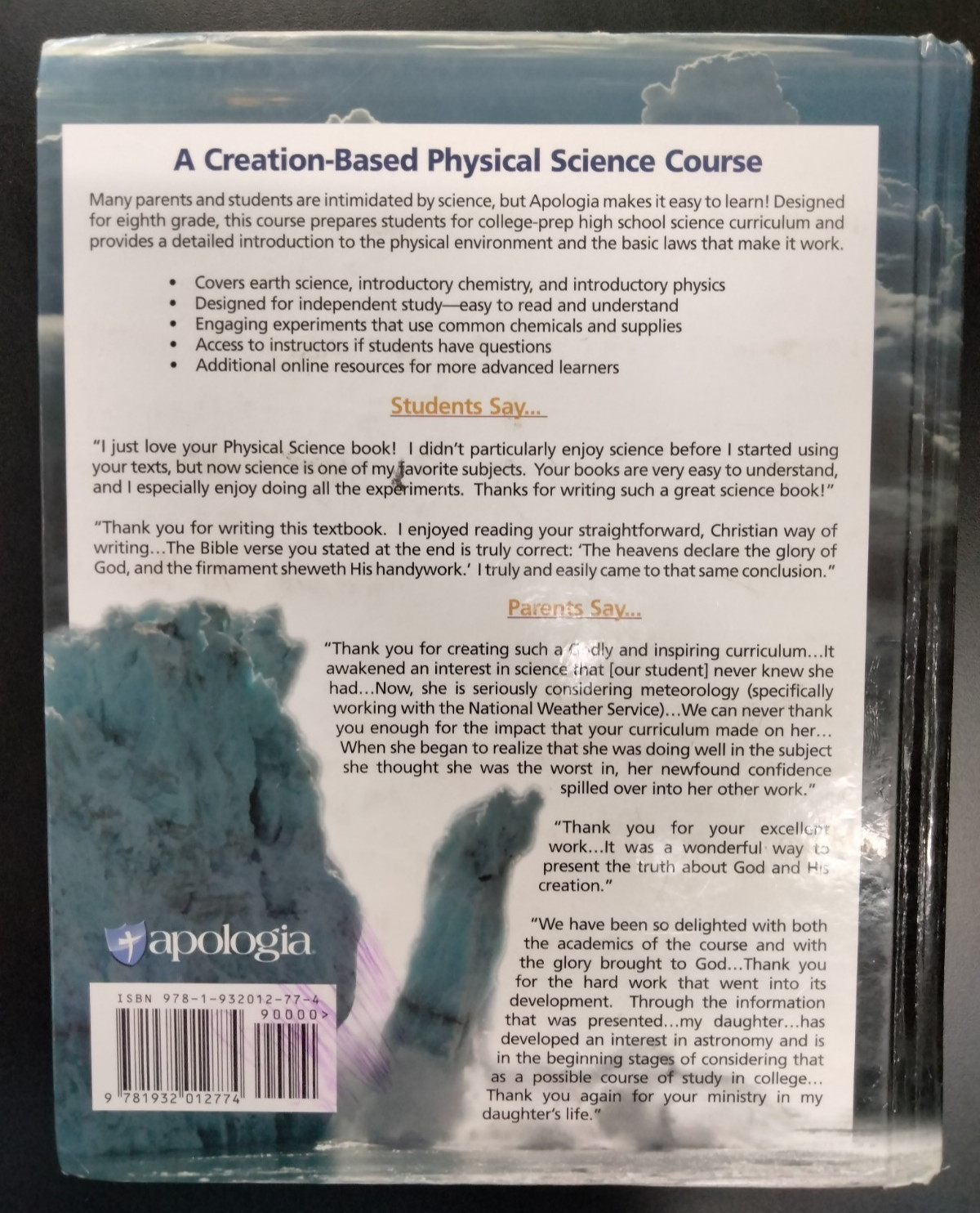 Apologia Exploring Creation with Physical Science 2nd Edition