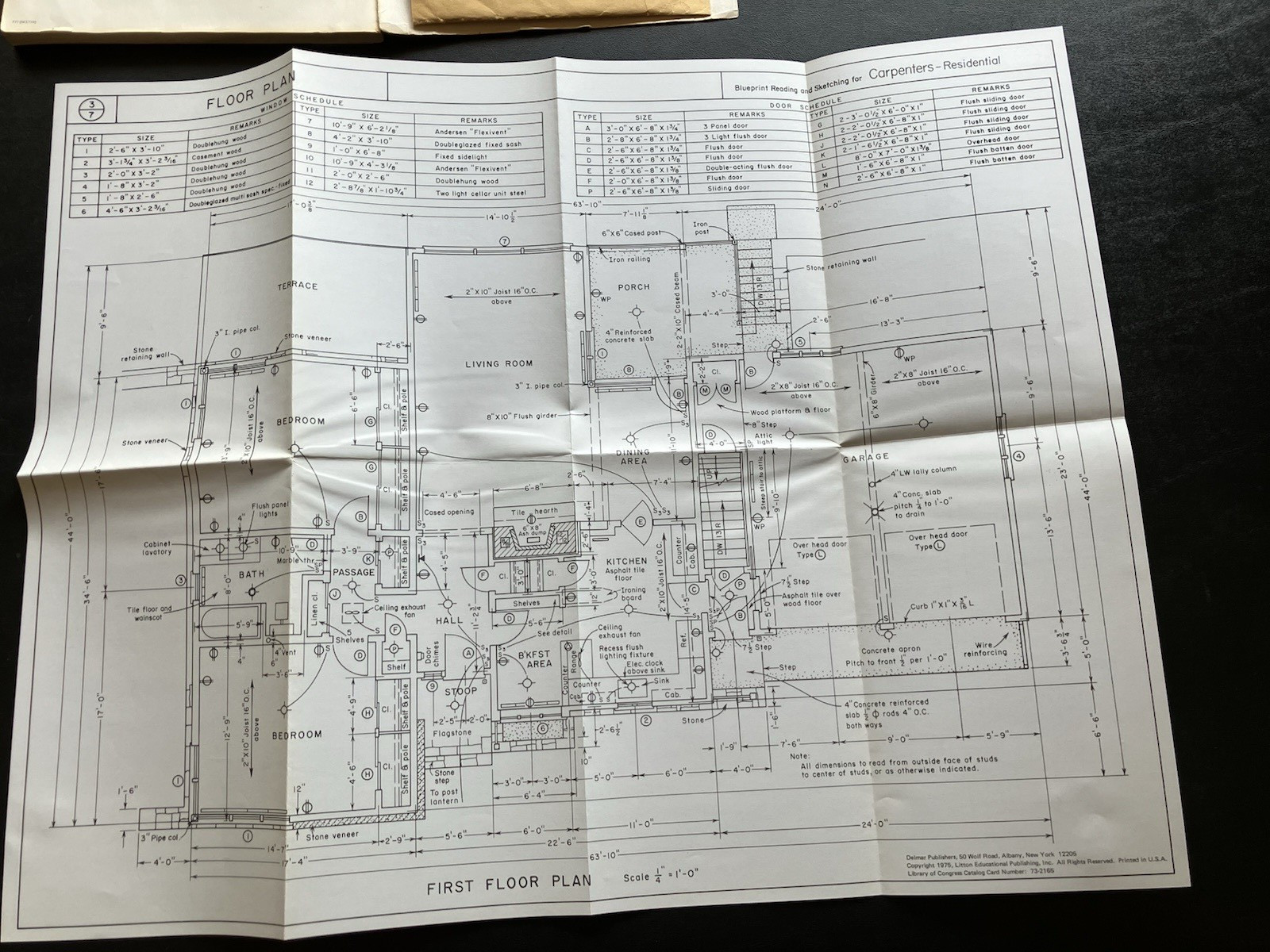 Blueprint Reading and Sketching for Carpenters: Residential (with Plans) Book