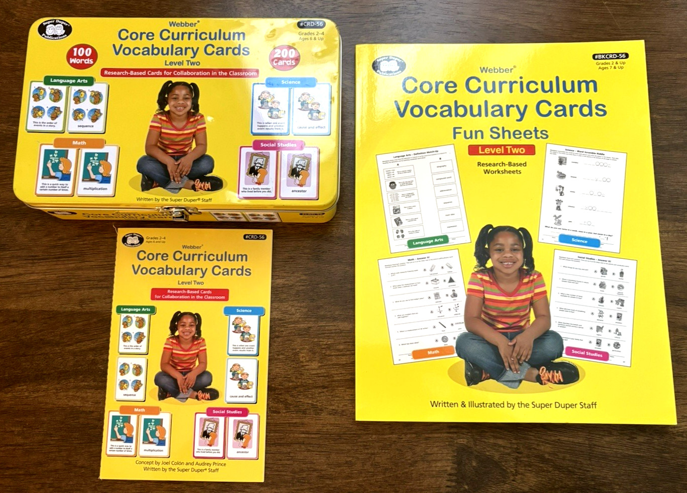 Super Duper Core Curriculum Vocabulary Cards Level Two Tin Box Set